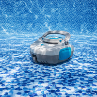 Robotic Pool Vacuum Engineered for Zero-Effort Cleaning, Dual Filtration System, Wall Climbing, Smart Navigation