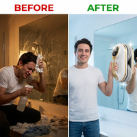 LuxScrub GlideX Smart Surface Cleaner — Before & After