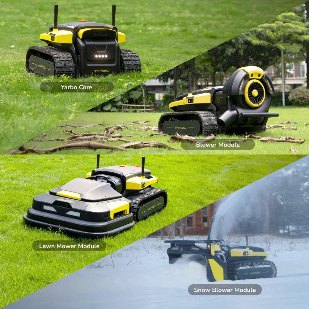Yarbo 4-in-1 Yard Robot | Complete All-Season Robotic Lawn & Snow Care System