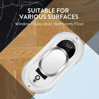 Robot Window Cleaner Built for Streak-Free Glass, Dual Rotating Pads, Edge Sensors, Adaptive Suction